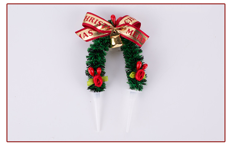 Christmas Tree Old Man Garland Pine Cone Bell Muffin Paper Cup Tree Root Cream Cake Decoration Card Insert Decoration
