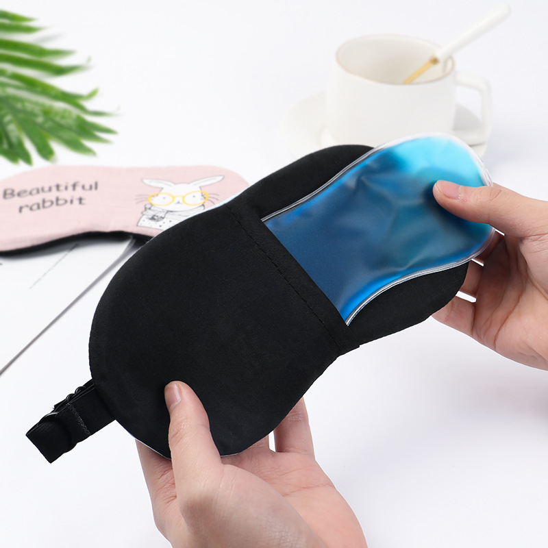 Ice Compress Sleep eye mask light and Breathable Cartoon Male Korean female cute to Solve eye fatigue Ice pack Hot 