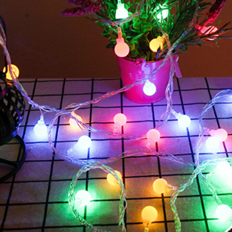 LED string Christmas lights small lights flash lights ball outdoor festival decoration waterproof booth decoration LED string Christmas lights small lights flash lights ball outdoor festival decoration waterproof booth decoration