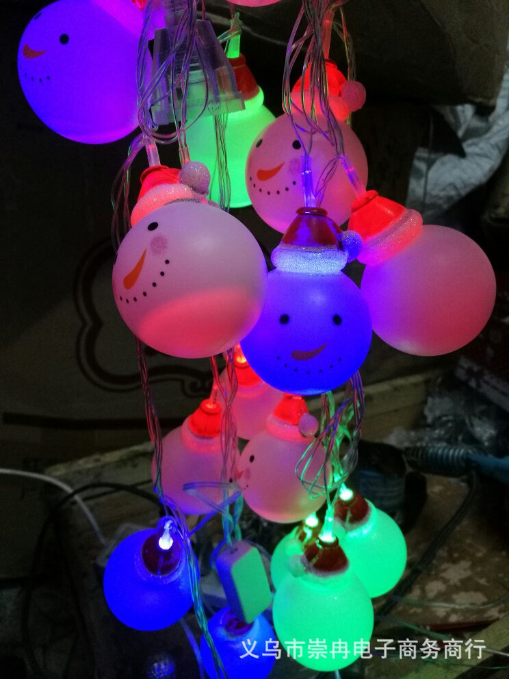 Led Christmas snowman battery lights string 20 lights 3 meters battery Christmas tree accessories Christmas lights string Led Christmas snowman battery lights string 20 lights 3 meters battery Christmas tree accessories Christmas lights string