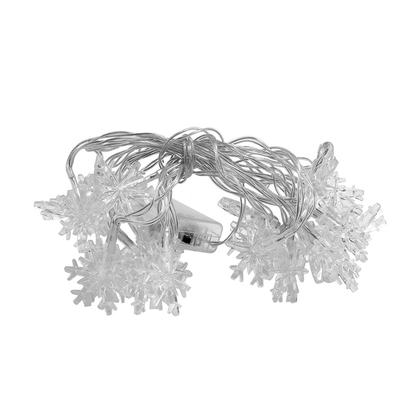 Cross-border wholesale LED Christmas tree snowflake stars small lights festival layout foil atmosphere environmental protection and beautiful