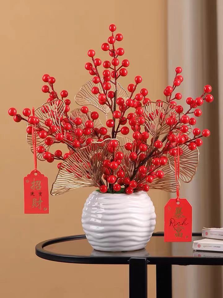 Berry Artificial Flower Fake red berries Christmas Flower New Year's decor Tree Artificial berry Christmas Decoration Fo Berry Artificial Flower Fake red berries Christmas Flower New Year's decor Tree Artificial berry Christmas Decoration Fo