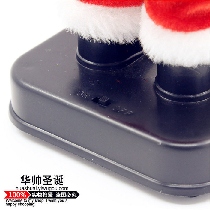 Cool dynamic singing and dancing Christmas Santa Claus plush electric toys