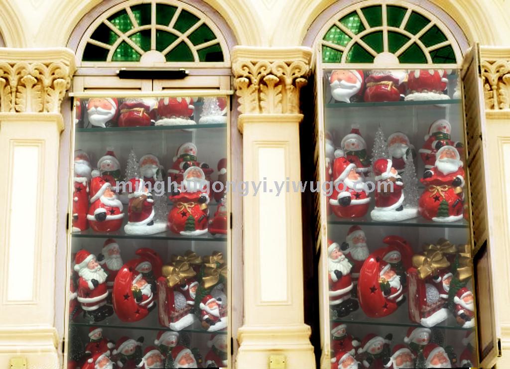 LED Santa Claus suitable for window Christmas tree decoration holiday supplies electric snow room LED Santa Claus suitable for window Christmas tree decoration holiday supplies electric snow room
