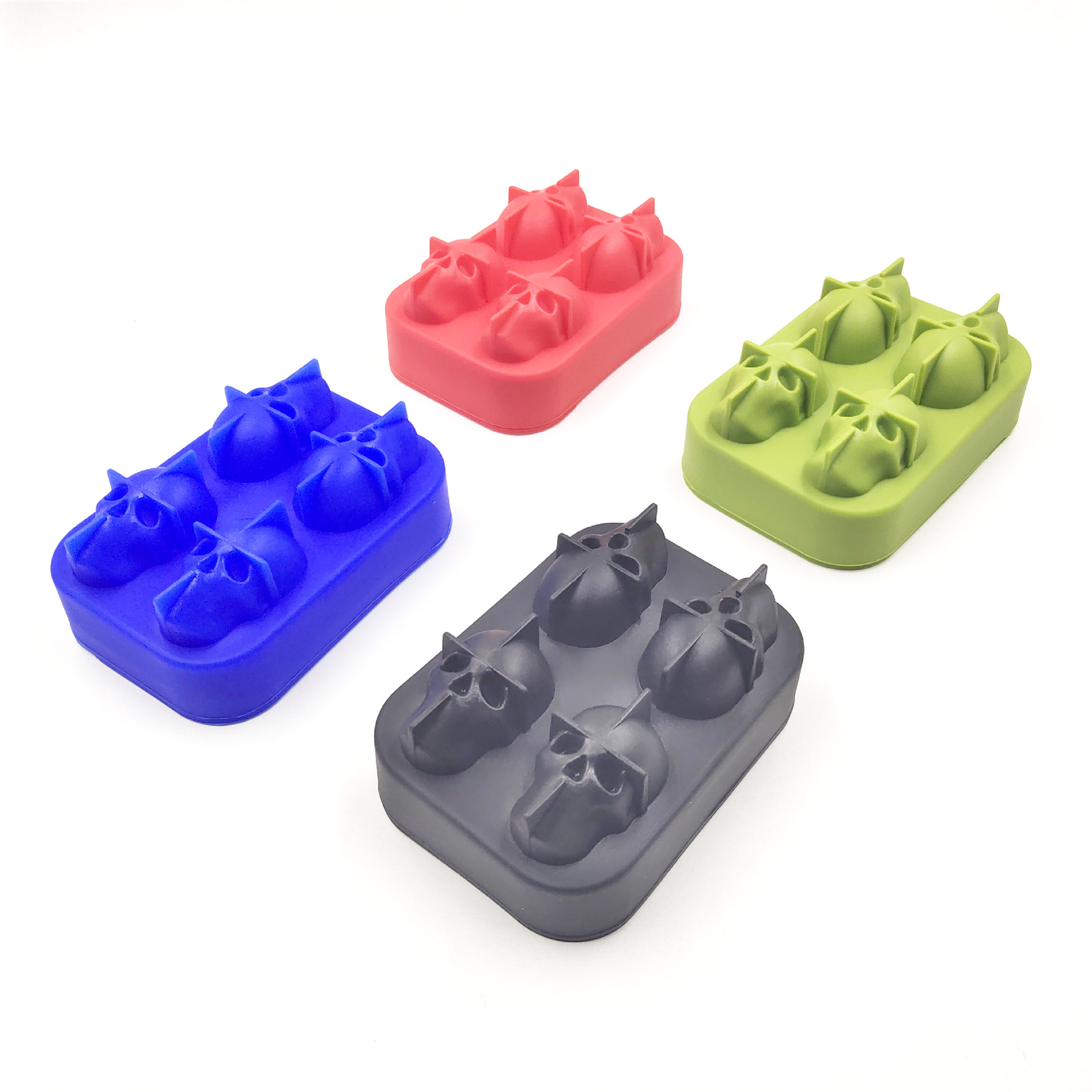 Christmas Gift Silicone Skull Ice Tray Silicone 4-Piece Skull Ice Tray Halloween Bone Silicone Ice Tray Christmas Gift Silicone Skull Ice Tray Silicone 4-Piece Skull Ice Tray Halloween Bone Silicone Ice Tray