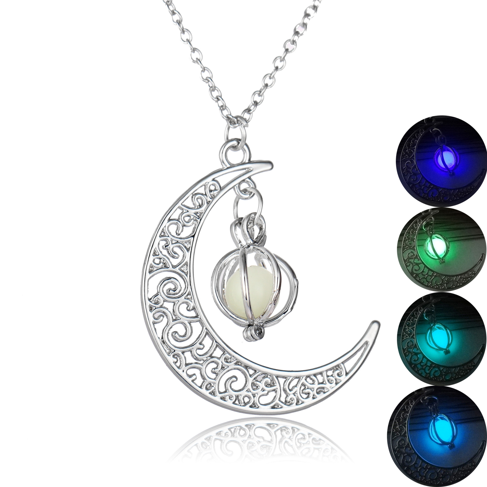 Popular Luminous Moon Pumpkin Creative Pendant Luminous Female Necklace Christmas Halloween Gift Ornament Popular Luminous Moon Pumpkin Creative Pendant Luminous Female Necklace Christmas Halloween Gift Ornament