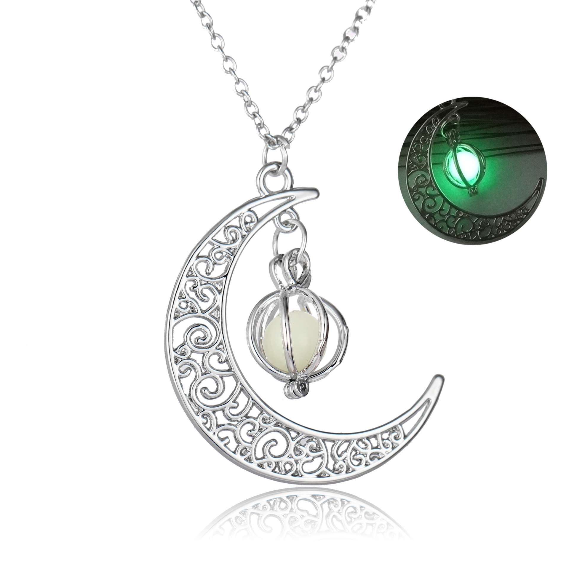 Popular Luminous Moon Pumpkin Creative Pendant Luminous Female Necklace Christmas Halloween Gift Ornament Popular Luminous Moon Pumpkin Creative Pendant Luminous Female Necklace Christmas Halloween Gift Ornament
