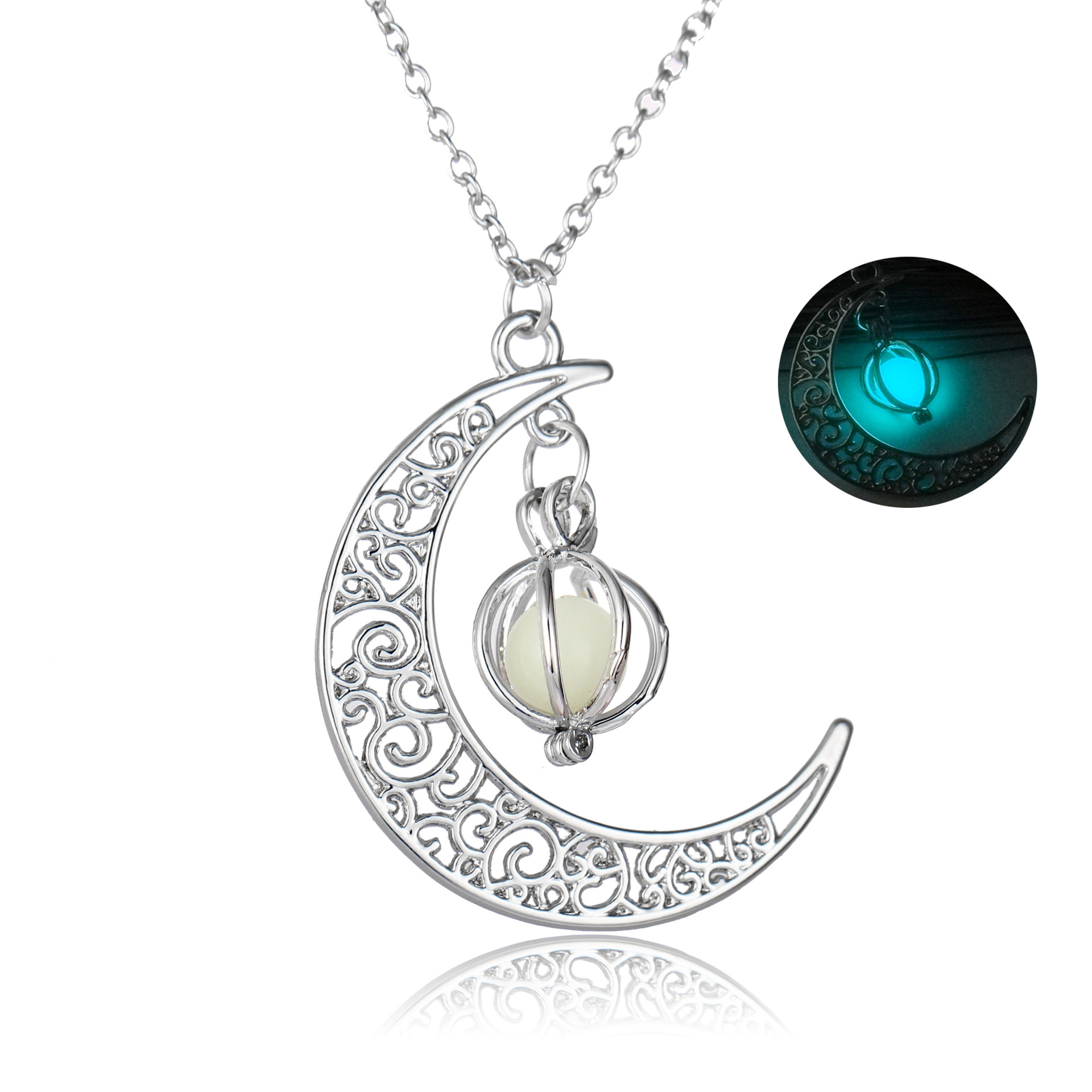 Popular Luminous Moon Pumpkin Creative Pendant Luminous Female Necklace Christmas Halloween Gift Ornament Popular Luminous Moon Pumpkin Creative Pendant Luminous Female Necklace Christmas Halloween Gift Ornament