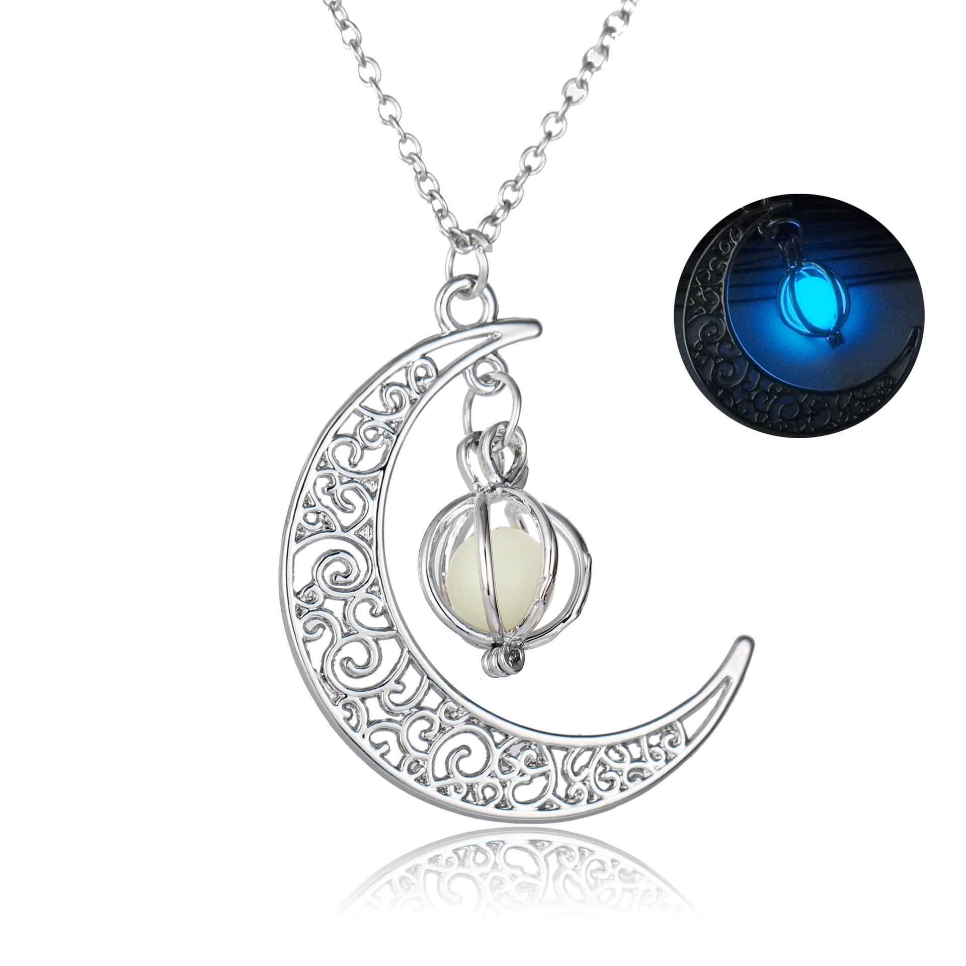 Popular Luminous Moon Pumpkin Creative Pendant Luminous Female Necklace Christmas Halloween Gift Ornament Popular Luminous Moon Pumpkin Creative Pendant Luminous Female Necklace Christmas Halloween Gift Ornament