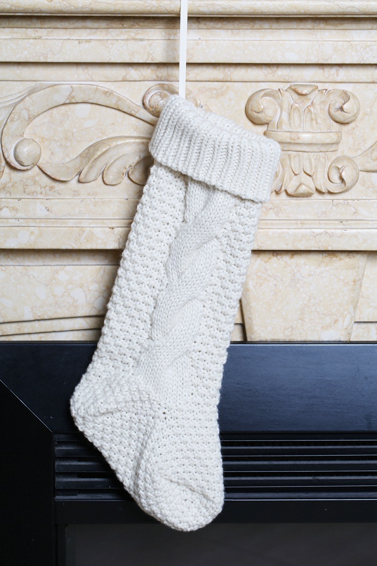 Gift Knitted Christmas Foot Sock Pendant Gift Bag Decorative Pendant Candy Bag Linen Flower Color Foot Sock Spot Large
