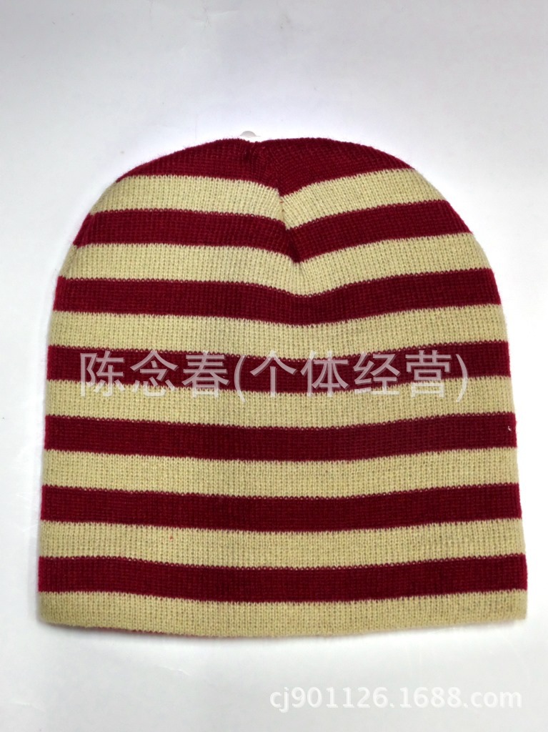 Special!!!!!!!!!!!!!!! South Chesapeake 's new fluorescent striped knit cap, knit cap, pointy hat, ribbed Christmas hat