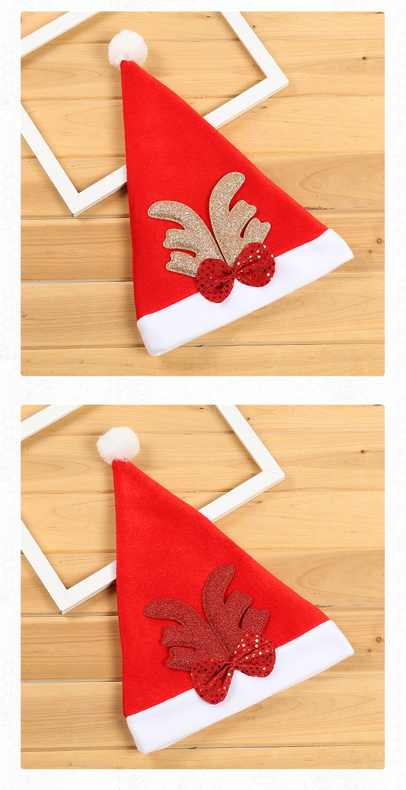 Christmas Decorations Brushed Gold Powder Antlers Children's Christmas Hat Christmas Decorations Gifts Foreign Trade Christmas Decorations Brushed Gold Powder Antlers Children's Christmas Hat Christmas Decorations Gifts Foreign Trade