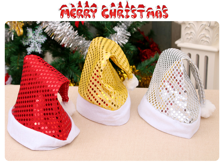 Christmas Adult Christmas Hat Sequined Christmas Decorative Cap Christmas Hat for the Elderly Party Performance Decorations Cap Christmas Adult Christmas Hat Sequined Christmas Decorative Cap Christmas Hat for the Elderly Party Performance Decorations Cap