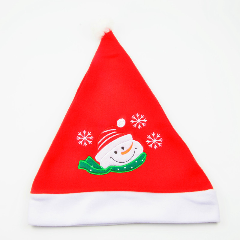 Christmas Decorations Christmas Hat Christmas Hat Elderly Embroidered Hat Christmas Adult and Children Hat