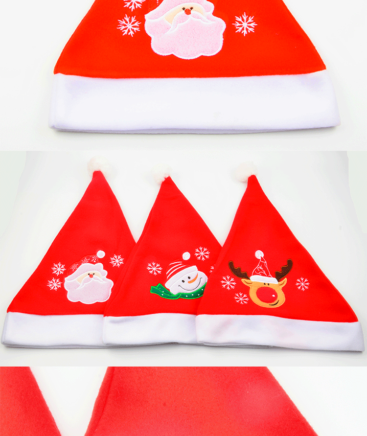 Christmas Decorations Christmas Hat Christmas Hat Elderly Embroidered Hat Christmas Adult and Children Hat Christmas Decorations Christmas Hat Christmas Hat Elderly Embroidered Hat Christmas Adult and Children Hat