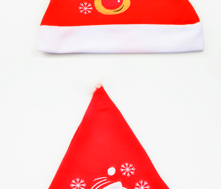 Christmas Decorations Christmas Hat Christmas Hat Elderly Embroidered Hat Christmas Adult and Children Hat Christmas Decorations Christmas Hat Christmas Hat Elderly Embroidered Hat Christmas Adult and Children Hat