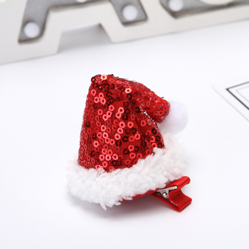 Christmas Headband/Hairpin Creative Party Headdress Christmas Hat Sequins Cute Cartoon Headwear Wholesale