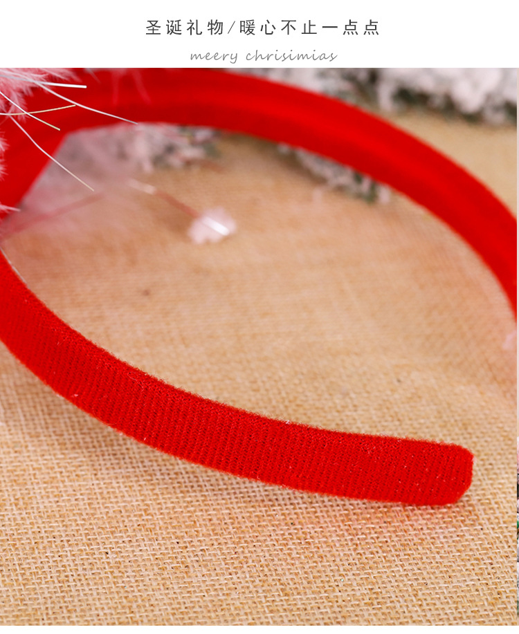 New Christmas Hat Headband Head Buckle Children's Present Small Gift Sequins Tricorne Headband Christmas Holiday Decorations