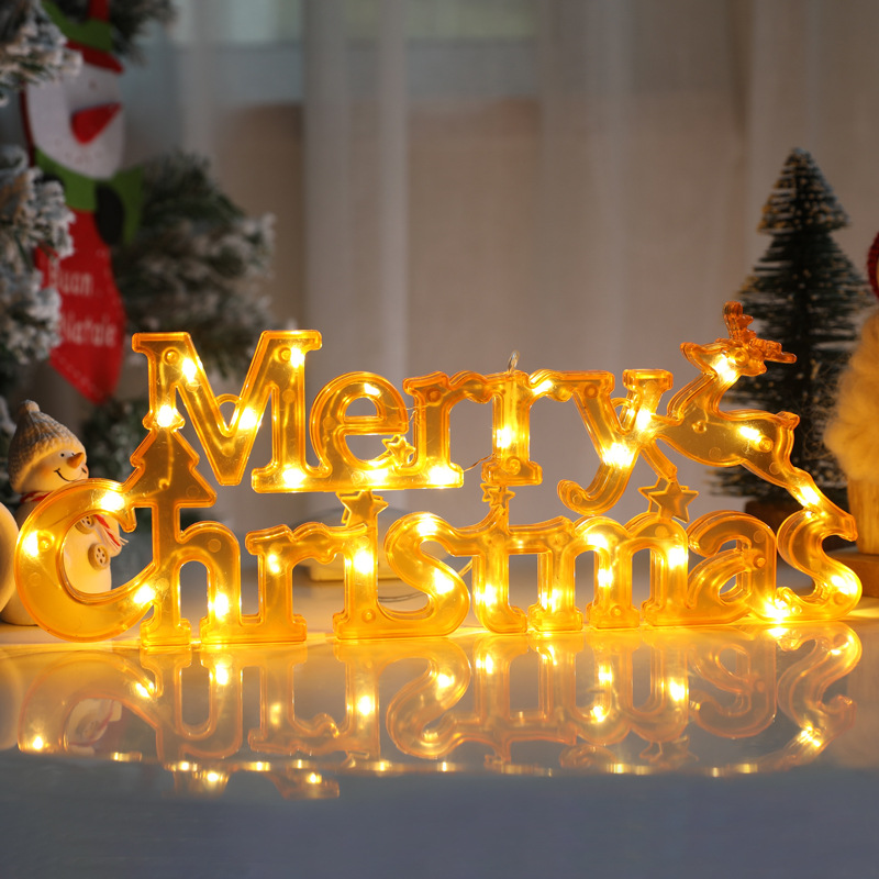 Cross-Border New Arrival Led Modeling Lamp Christmas Tree Decoration Room Decoration Colorful Lights Christmas Window Garden Lighting Chain
