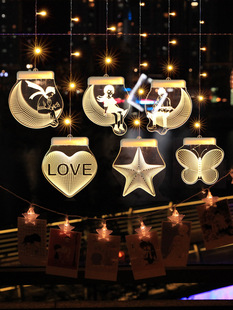 Cross-Border New Arrival Led Modeling Lamp Christmas Tree Decoration Room Decoration Colorful Lights Christmas Window Garden Lighting Chain