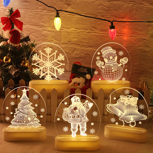 Cross-Border New Arrival Led Modeling Lamp Christmas Tree Decoration Room Decoration Colorful Lights Christmas Window Garden Lighting Chain