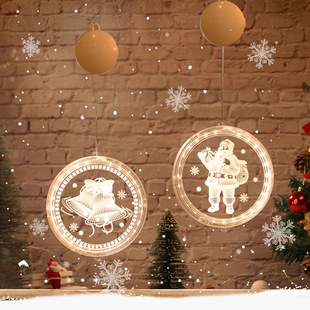 Cross-Border New Arrival Led Modeling Lamp Christmas Tree Decoration Room Decoration Colorful Lights Christmas Window Garden Lighting Chain