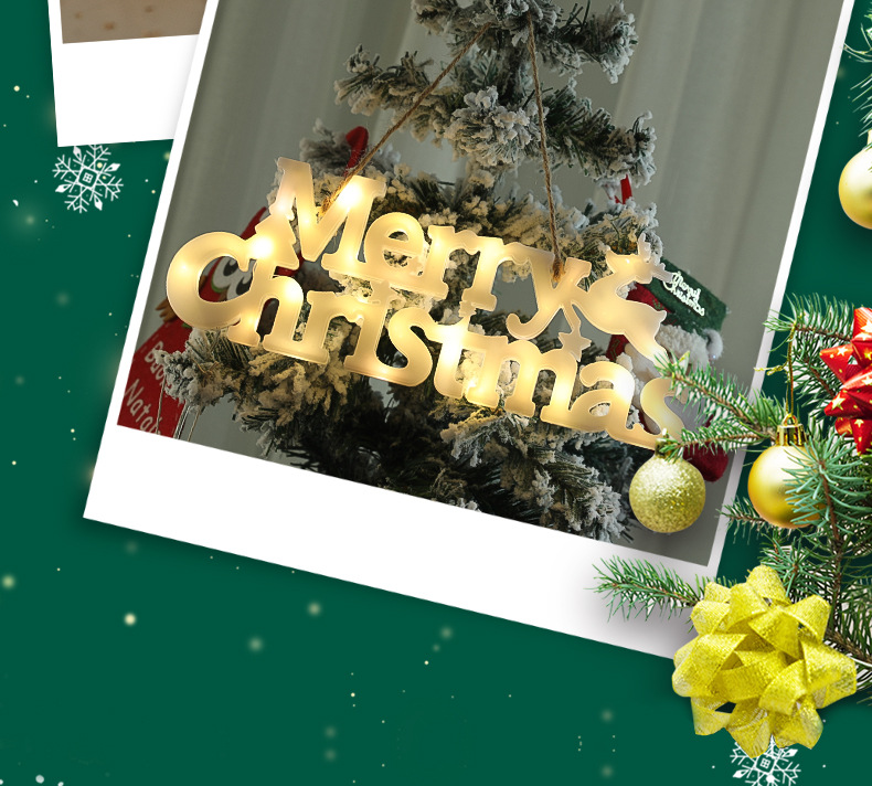 Cross-Border New Arrival Led Modeling Lamp Christmas Tree Decoration Room Decoration Colorful Lights Christmas Window Garden Lighting Chain
