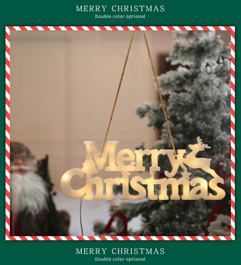 Cross-Border New Arrival Led Modeling Lamp Christmas Tree Decoration Room Decoration Colorful Lights Christmas Window Garden Lighting Chain