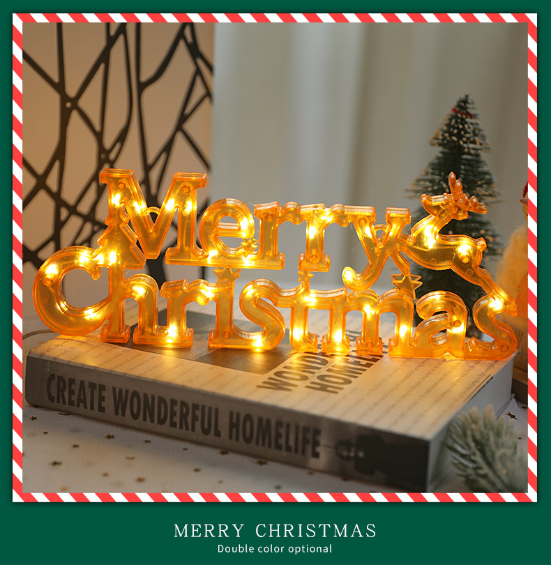 Cross-Border New Arrival Led Modeling Lamp Christmas Tree Decoration Room Decoration Colorful Lights Christmas Window Garden Lighting Chain