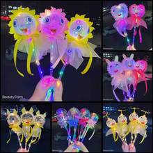New Christmas Activity Atmosphere Glow Stick Handle with Lights Christmas Tree Glow Stick Magic Props Christmas Product