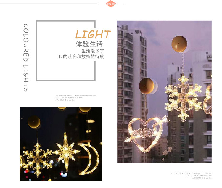 LED Christmas Decorative Lights Christmas Sucker Lamp Snowman Christmas Tree Bell Room Christmas tree lights
