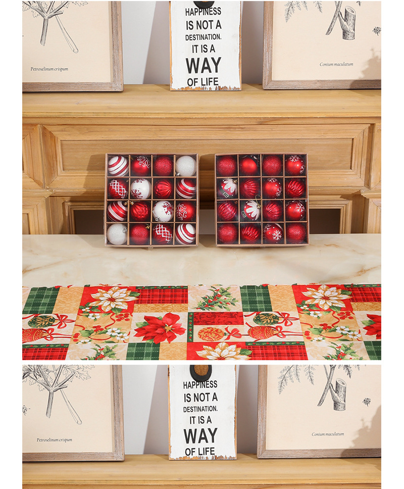 Christmas Tree Popular Pendant Christmas Supplies Gift Decoration Colorful Ball 6 CM16 Boxed PVC Christmas Display Ball