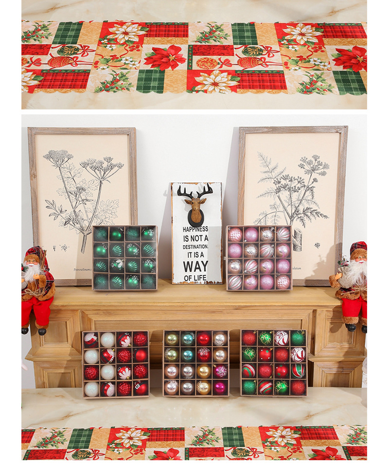 Christmas Tree Popular Pendant Christmas Supplies Gift Decoration Colorful Ball 6 CM16 Boxed PVC Christmas Display Ball