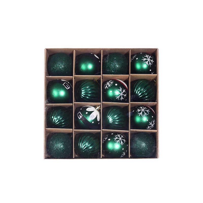 Christmas Tree Popular Pendant Christmas Supplies Gift Decoration Colorful Ball 6 CM16 Boxed PVC Christmas Display Ball
