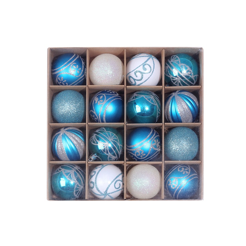 Christmas Tree Popular Pendant Christmas Supplies Gift Decoration Colorful Ball 6 CM16 Boxed PVC Christmas Display Ball