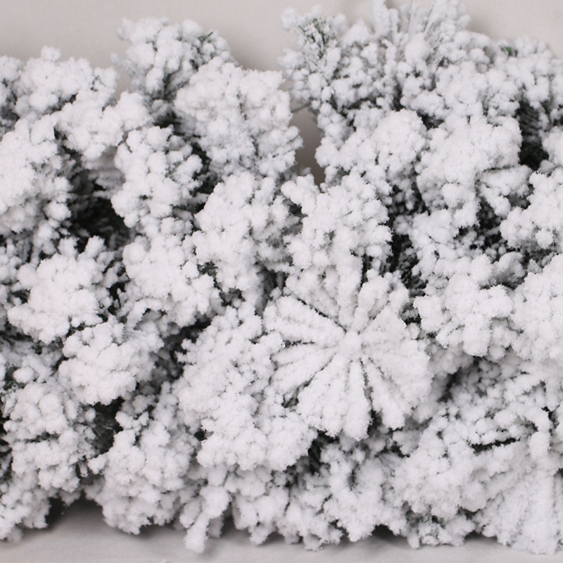 Factory Direct Sales Christmas Tree Outdoor Decoration with Simulation Rattan 240cmpvc Snow Flocking Encryption Rattan