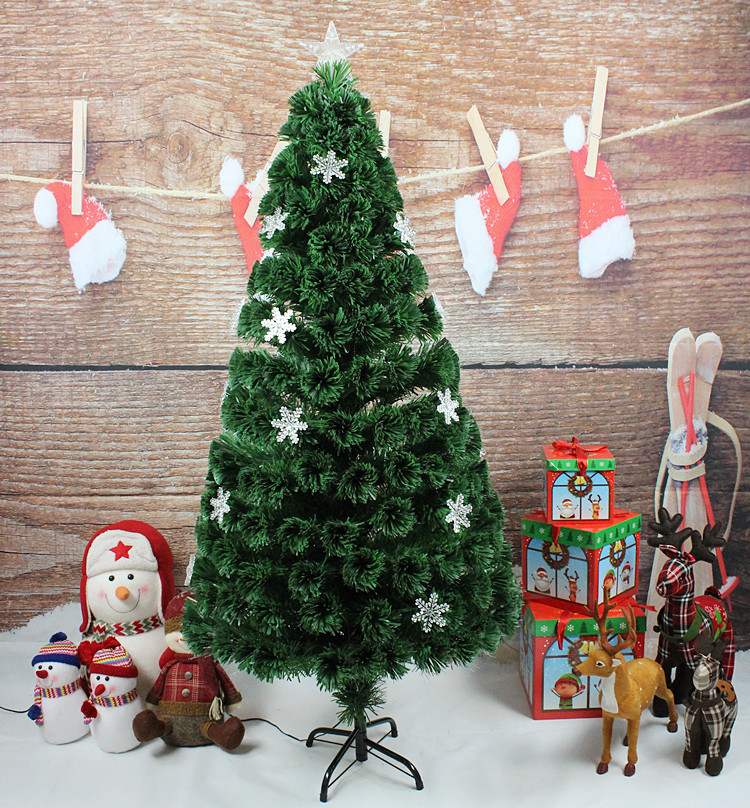 Christmas Decoration Colorful LightEmitting Snowflake Optical Ornament Christmas Tree Shopping Mall Store Scene Dress up