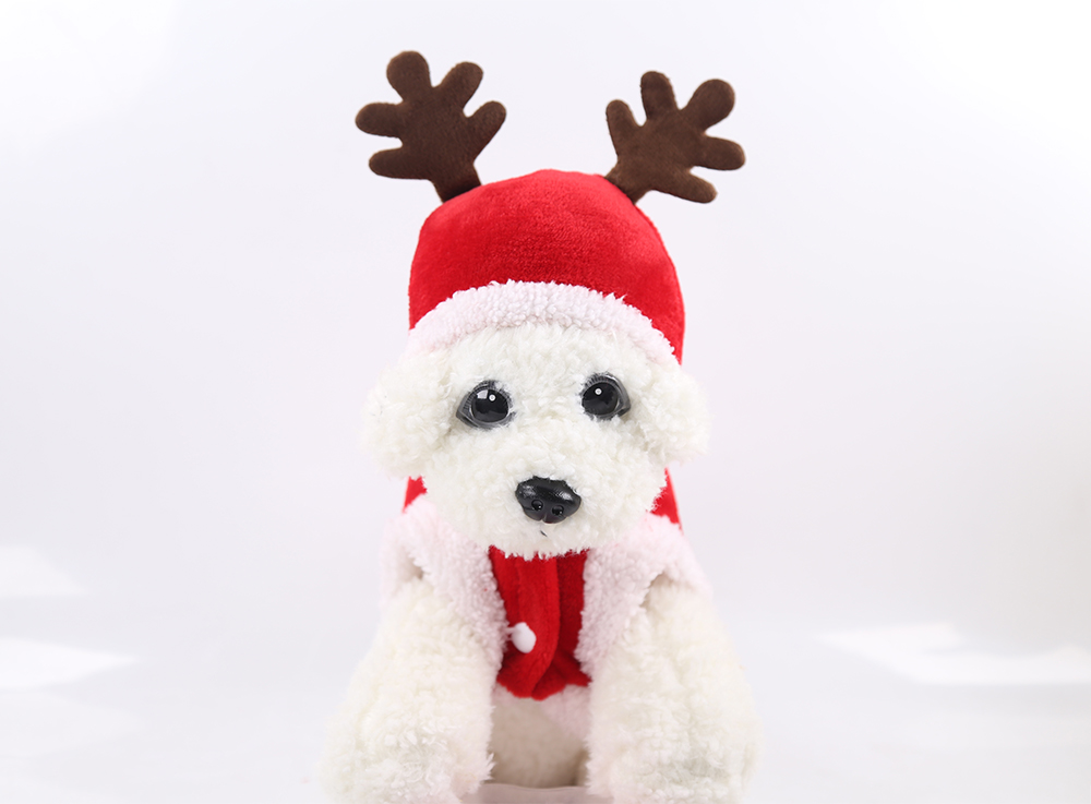 Pet Clothes Autumn and Winter Flannel Warm Festive Dress Foreign Trade Dog Clothes Cat Elk Christmas Clothes New Year Pet Clothes Autumn and Winter Flannel Warm Festive Dress Foreign Trade Dog Clothes Cat Elk Christmas Clothes New Year