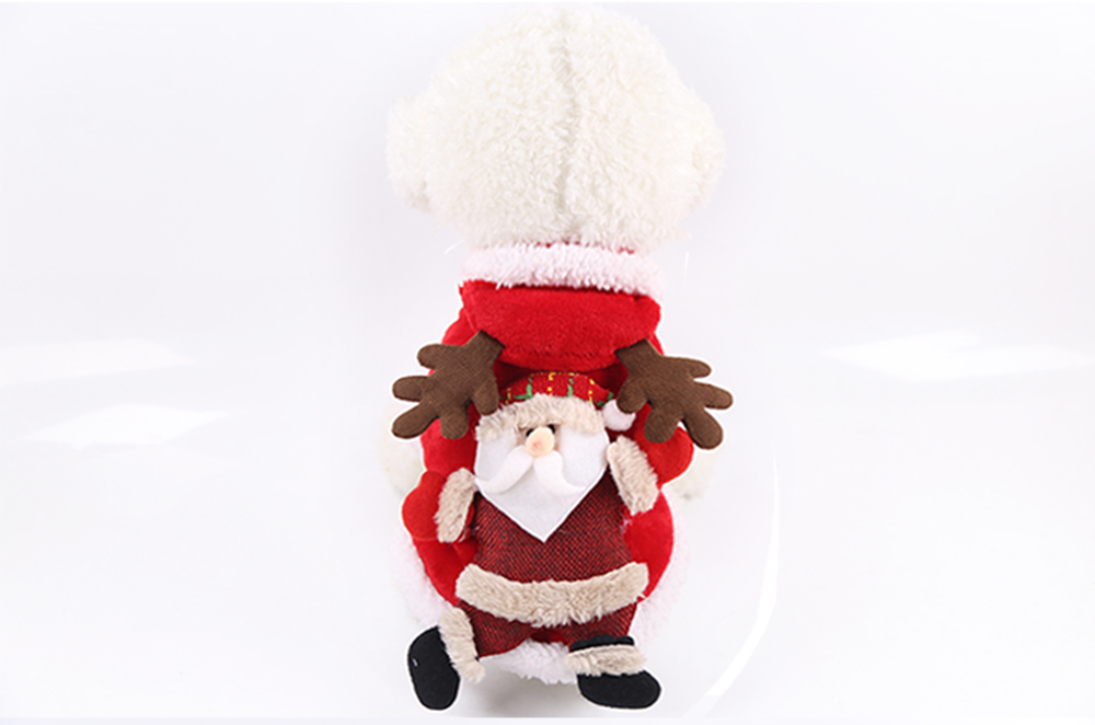 Pet Clothes Autumn and Winter Flannel Warm Festive Dress Foreign Trade Dog Clothes Cat Elk Christmas Clothes New Year Pet Clothes Autumn and Winter Flannel Warm Festive Dress Foreign Trade Dog Clothes Cat Elk Christmas Clothes New Year