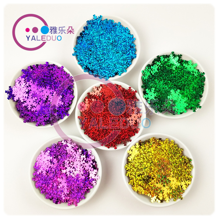 20mm Snowflake Sequins Clothing Accessories Christmas Festival Dress up Sequin Handmade DIY Decorations Accessories