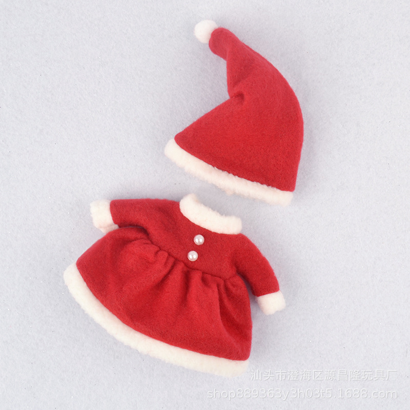 16cm Doll Christmas Series Set BJD Mini Doll Clothes Refill Girl Dress up Toy Support DZ