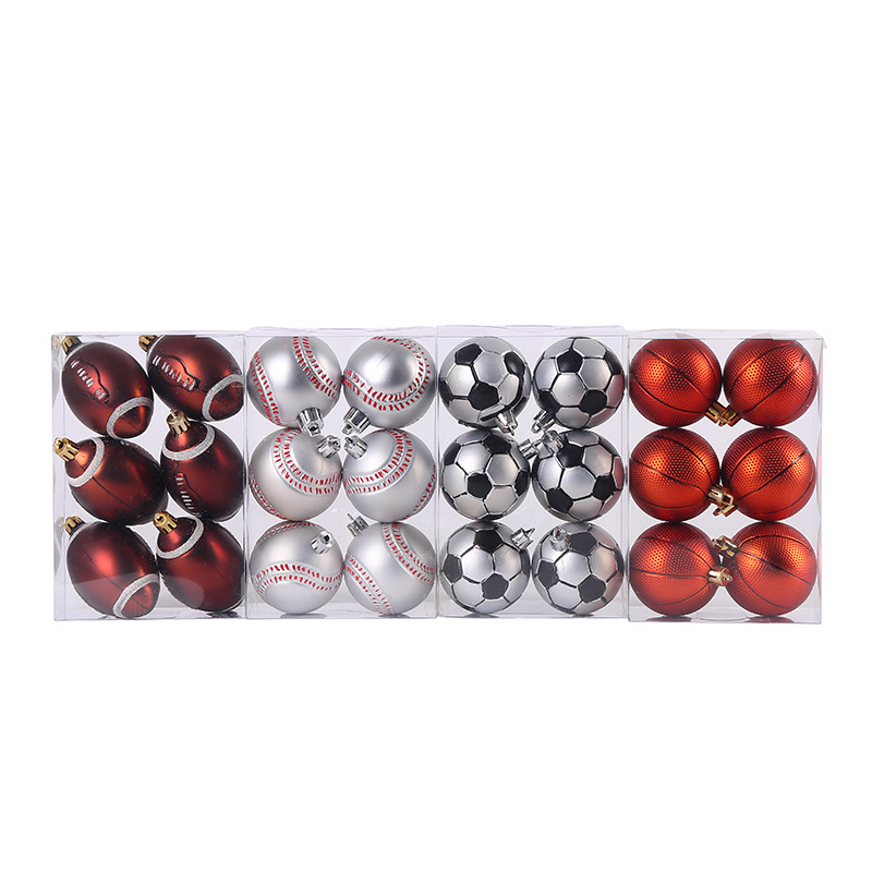 Foreign Trade CrossBorder Hot Selling Holiday Dress 6cm Christmas Ball Christmas Tree Decoration Pendant Whole