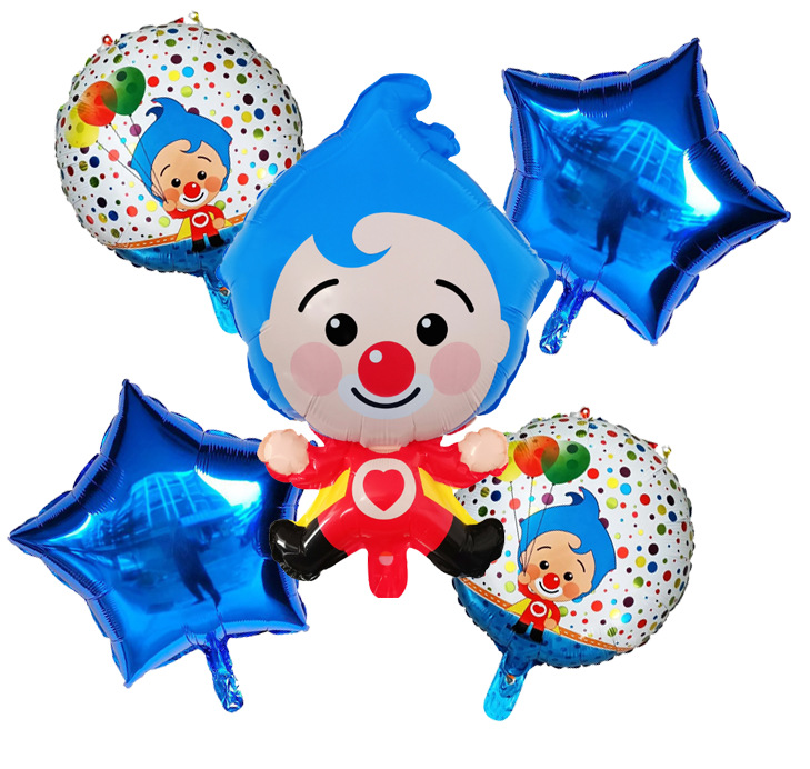 Plim Balloon New Clown Aluminum Balloon Birthday Party Festival Event Dress up Christmas Arrangement Balloon