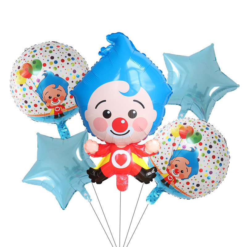 Plim Balloon New Clown Aluminum Balloon Birthday Party Festival Event Dress up Christmas Arrangement Balloon