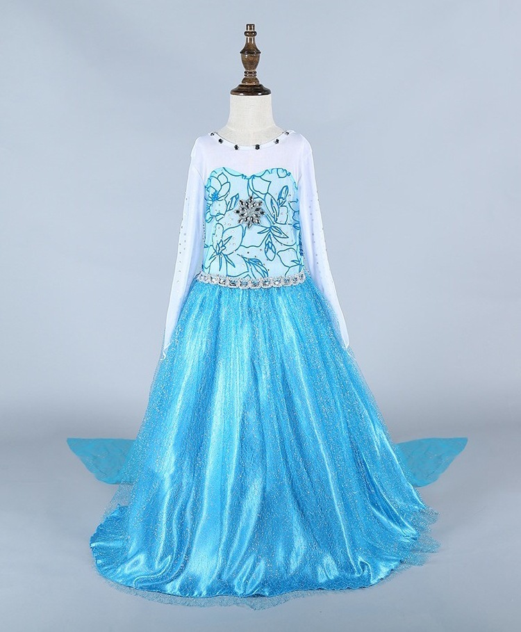 Christmas Children's Clothing Frozen Princess Skirt Elsa Aisha Girl's Long-Sleeved Dress AMA Christmas Children's Clothing Frozen Princess Skirt Elsa Aisha Girl's Long-Sleeved Dress AMA