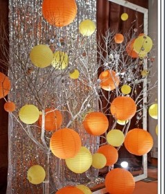 Bouquets of paper flowers paper fan wedding background Christmas decorative lanterns for Halloween supplies Bouquets of paper flowers paper fan wedding background Christmas decorative lanterns for Halloween supplies