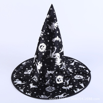 Costume party Halloween supplies bar props a number of witch hat ornate painted wizard hat magic hat direct sale