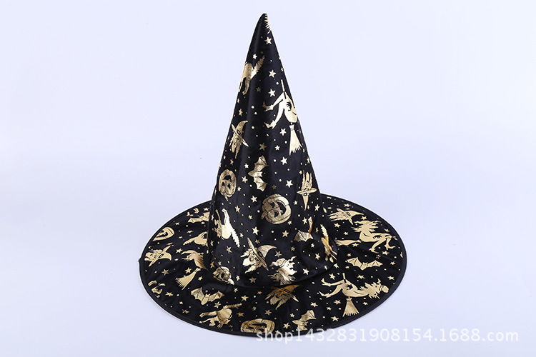 Costume party Halloween supplies bar props a number of witch hat ornate painted wizard hat magic hat direct sale Costume party Halloween supplies bar props a number of witch hat ornate painted wizard hat magic hat direct sale