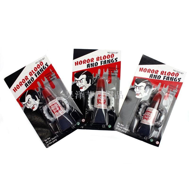 Halloween Supplies Vampire Festival Supplies Performance Props Supplies Whole Toy Plasma Dentures Fool&#039;s Day