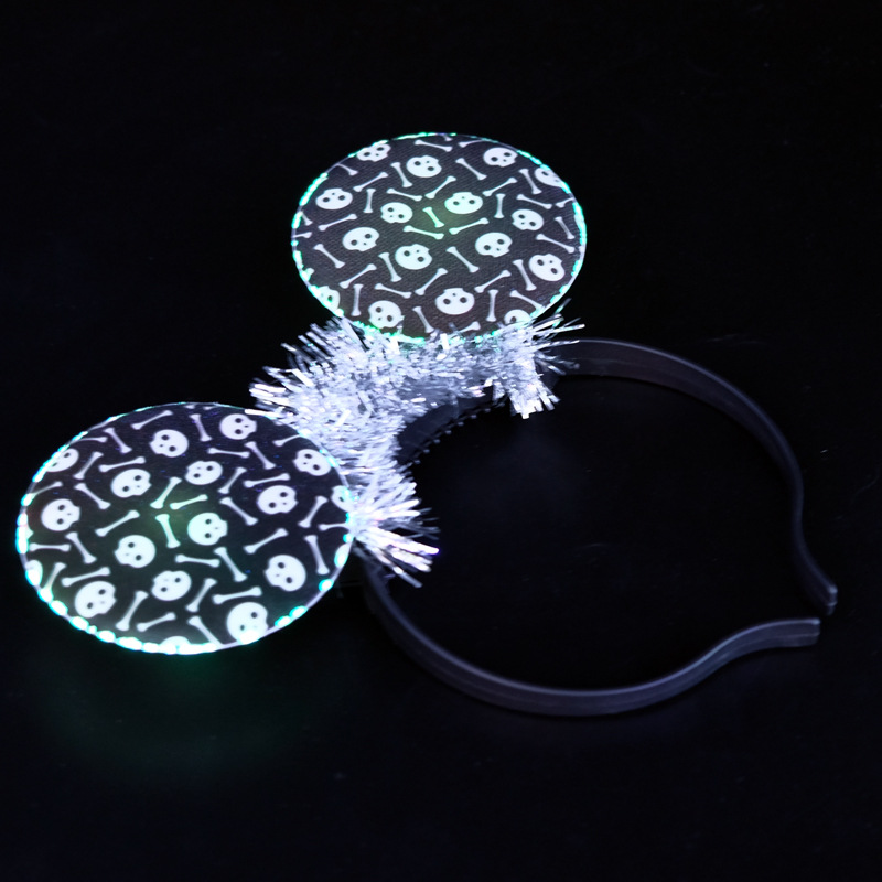 Led Ghost Festival Luminous Headband Optical Fiber Halloween Headband Luminous Toy Halloween Supplies Ghost Festival Props